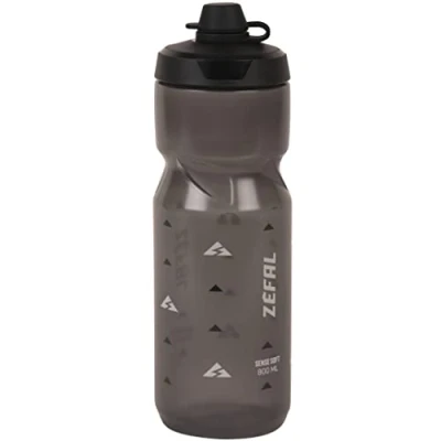 Image of Zefal Sense Soft 80 No Mud Water Bottle, Smoked Black, 800ml