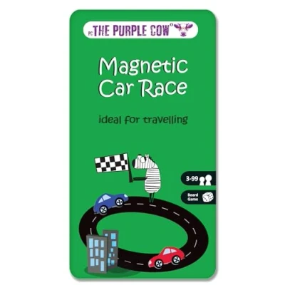Image of The Purple Cow 332333 Car Race Magnetic Travel Game
