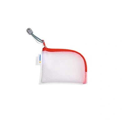Image of HERMA 20245 Zip Pocket Travel Case A7 Transparent Red, Small Lockable with Zip, Toiletry Bag for Mobile Phone, Charging Cable, Cosmetics, Pens, Keys