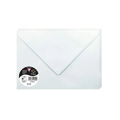 Image of Clairefontaine Ref 5462C Pollen Envelopes (Pack of 20) C5 Sized, 120gsm Paper, Gummed Seal, Inkjet &amp; Laser Printer Compatible, Acid Free Light Blue