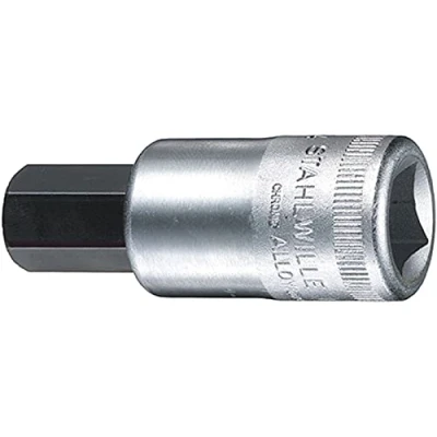 Image of Stahlwille STW54A14 1/2 Inch Drive 1/4 In Hexagon Socket Silver
