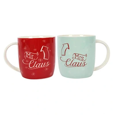 Image of Something Different Mugs Mr. &amp; Mrs. Claus H:12cm W:9.4cm D:8cm Pack of 1