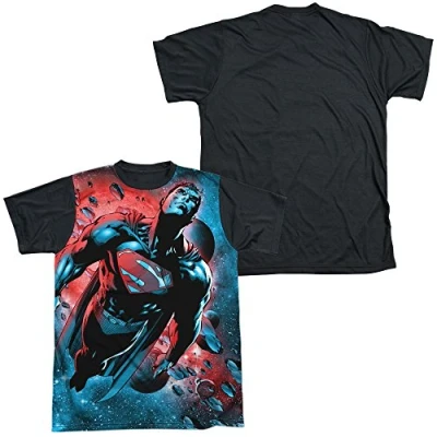 Image of Superman Mens Red Sun T Shirt, XX Large, White