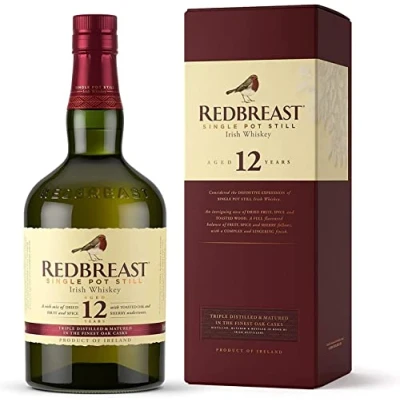 Image of Redbreast 12 Year Old Single Pot Still Irish Whiskey with Gift Box, 70 cl