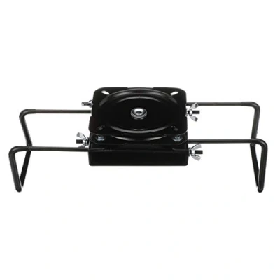 Image of Attwood 15700 3 Seat Mount, Clamp On with Swivel, Adjusts from 7 ½ inches to 18 inches, Black, Powder Coated Aluminum