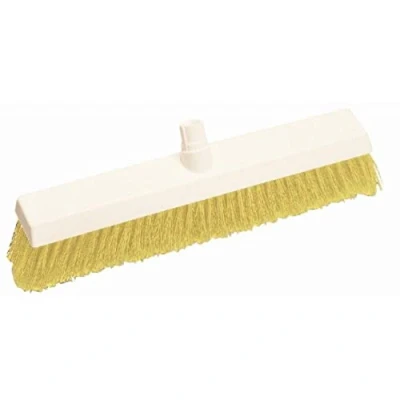 Image of Scot Young SYR Hygiene Broom Head Stiff Bristle Yellow