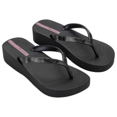 Image of Ipanema WOMENS MESH X PLAT FEM BLACK/BLACK/LILAC UK 3