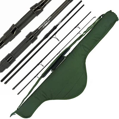 Image of DNA Leisure Sea Freshwater Holiday NGT Profiler Travel 9ft 4pc Fishing Rod &amp; Padded Holdall Set