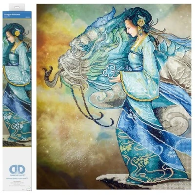 Image of DIAMOND DOTZ Painting Kit: Advanced, DD15, Wax, Dragon Princess, 85x67cm
