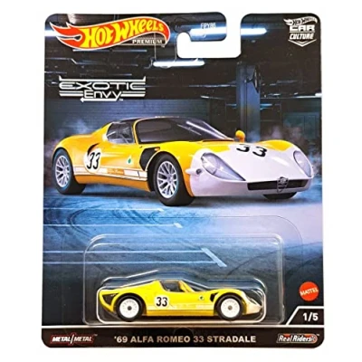 Image of Hot Wheels &#039;69 Alfa Romeo 33 Stradale 1:64 Diecast Car