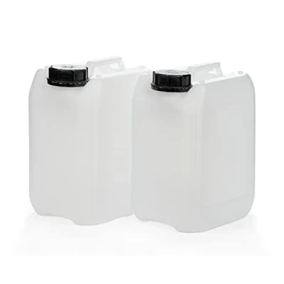Image of Octopus 2 x 5 Litre Empty Canisters Made of HDPE, with Cap DIN 51 mm and UN Approval, Water Canister, Food Safe