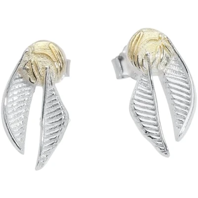 Image of Harry Potter Official Sterling Silver Golden Snitch Stud Earrings SE0004