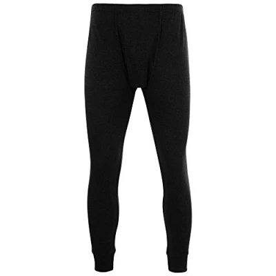 Image of KAM Jeanswear Men&#039;s Thermal Long Johns Black 8XL