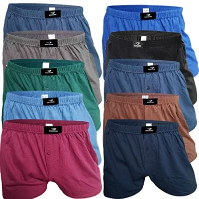 Image of SGS 6 or 10 pack of cotton boxer shorts for men, men who appreciate loose, comfortable pants. Underwear with premium quality men&#039;s pants as