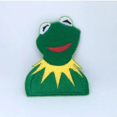 Image of Kermit The Frog Muppets Show Character Iron on Sew Embroidered Patch