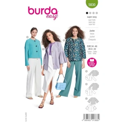 Image of Jacket Burda 5830 34 48