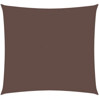 Image of vidaXL Sunshade Sail Oxford Fabric Square 4x4 m Brown