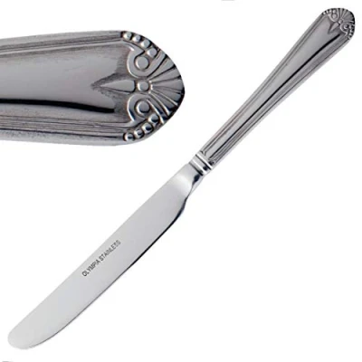 Image of Olympia C148 Jesmond Dessert Knife, Solid Handle, High Polish Finish 18/0, Stainless Steel, 213 mm Length (Pack of 12)