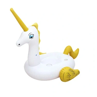 Image of Bestway Inflatable Ride On Supersized Unicorn Pool Float Lilo Toy, Multicolour