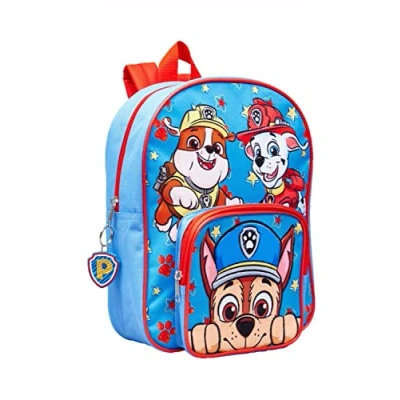 Image of Paw Patrol Chase Marshall Rubble Children&#039;s Backpack Rucksack School Bag