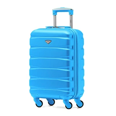 Image of Flight Knight Lightweight 4 Wheel ABS Hard Case Small Suitcase Approved for Over 100 Airlines Including easyJet, British Airways, Ryanair, Jet2, Emirates &amp; Many More Carry On 55x35x20cm