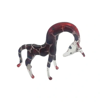 Image of VIE Hand Blown Glass Sculpture, Giraffe (#009)