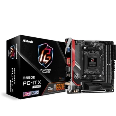 Image of Asrock B650E PG ITX WIFI, AMD B650, AM5, Mini ITX, 2 DDR5, HDMI, eDP, Wi Fi 6E, 2.5G LAN, PCIe5, 2x M.2