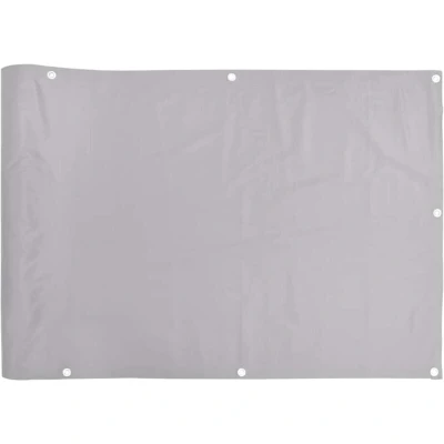 Image of vidaXL Balcony Privacy Screen Grey 500x90 cm PVC