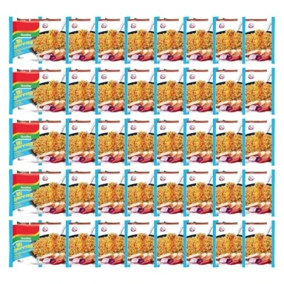 Image of Indomie Mi Goreng BBQ Chicken Instant Noodles 80g (Pack of 40) Flavorful &amp; Quick Meal Solution Ready in Minutes Versatile Use Authentic Taste Convenient