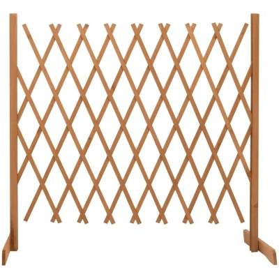 Image of vidaXL Garden Trellis Fence Orange 180x100 cm Solid Firwood