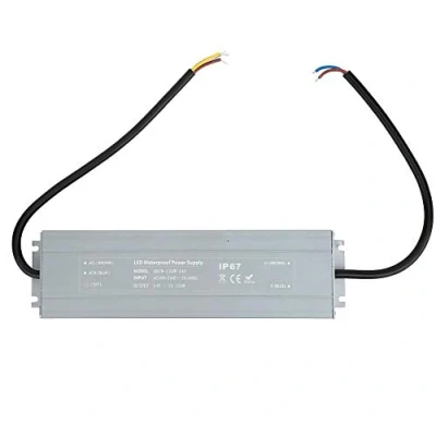 Image of LED Driver Lighting Outdoor Transformer Low Voltage Power Supply Waterproof Adapter 120W 100 240VAC to 24V DC for Light Strip