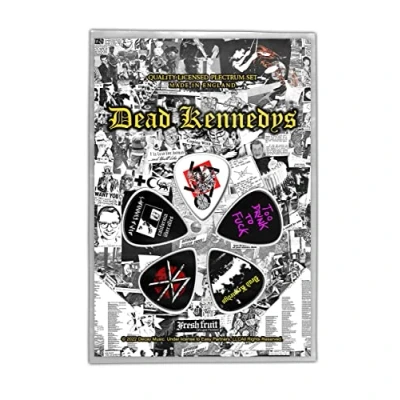 Image of Dead Kennedys Plectrum pack Guitar picks Fresh Fruit Official Black 5 One Size