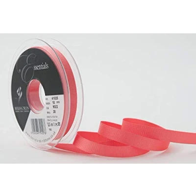 Image of Berisfords Grosgrain Ribbon, Coral, 10 mm, 10mm