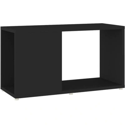 Image of vidaXL TV Cabinet Black 60x24x32cm Engineered Wood