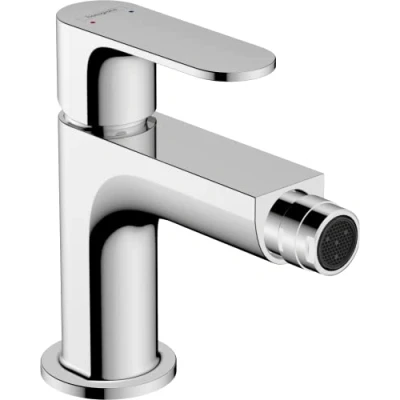 Image of Hansgrohe Rebris S Single Lever Bidet Mixer with Metal Pop Up Waste Set, Chrome, 72212000