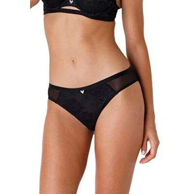 Image of LOVABLE Women&#039;s Anniversary Lace Bra, Black, 34