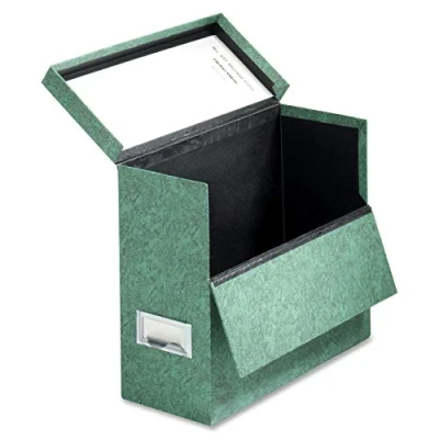 Image of Globe Weis/Pendaflex Fiberboard Transfer Case, Letter Size, Drop Front, Green (591 GRE)