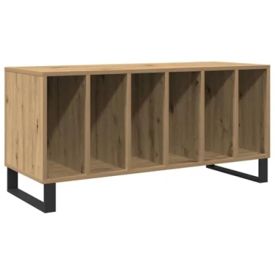 Image of vidaXL Record Cabinet Artisan Oak 100x38x48 cm Engineered Wood
