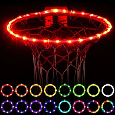 Image of effoo LED Basketball Hoop Lights，Remote Control Rim Light, Change Color by Yourself, Waterproof，Super Bright to Play at Night Outdoors,Good Gift for Kids