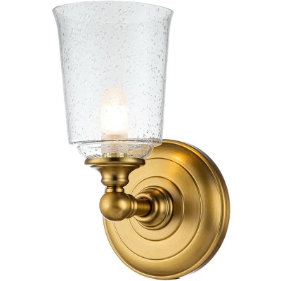 Image of Feiss Hugeunot Lake Wall Lamp Burnished Brass, IP44