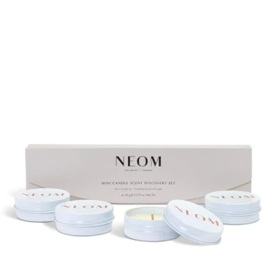 Image of NEOM Mini Candle Scent Discovery Set x4 20g Candles 100% Natural Fragrance