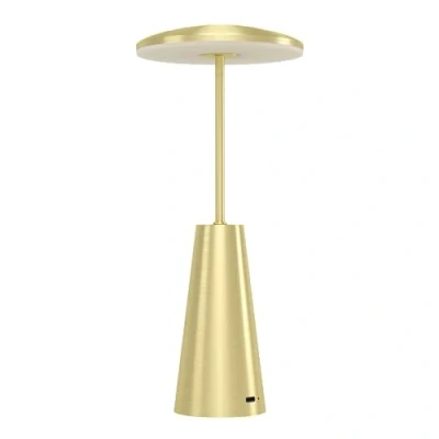 Image of Eglo LED Outdoor Table lamp Piccola, Touch dimmable Bedside with Adjustable Light Colour, Outside Garden Light, Balcony and Terrace Lighting, Metal in Brass, IP54