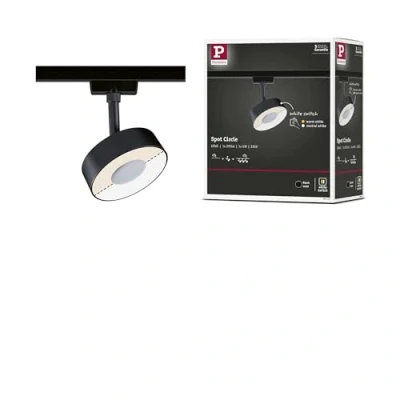 Image of Paulmann 96545 Circle URail LED Rail spot 210lm 5W White Switch 230V Black System