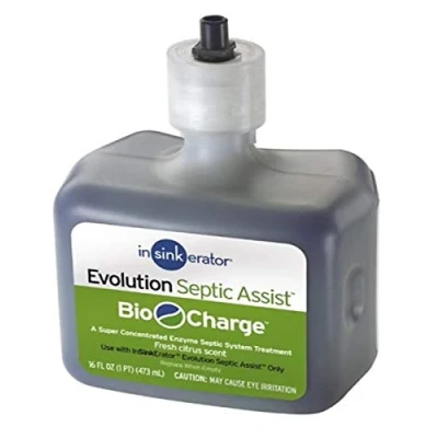 Image of InSinkErator CG Evolution Septic Assist Bio Charge Replacement Cartridge, Blue, 16 Ounces