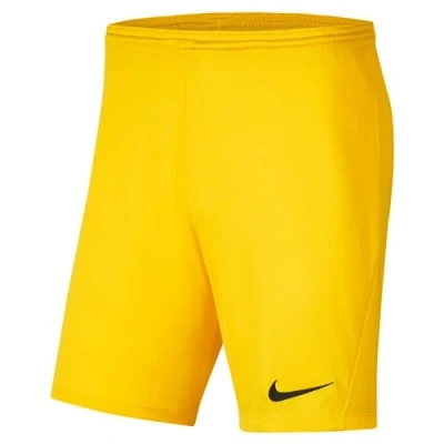 Image of NIKE BV6855 719 Dri FIT Park 3 Shorts Men&#039;s Tour Yellow/Black Size S