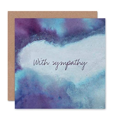 Image of Wee Blue Coo OCCASION BEREAVEMENT LOSS WITH SYMPATHY ART GREETINGS GREETING CARD GIFT