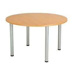 Image of Octet Circular Meeting Table Beech Ref OFPCMT12DBE2