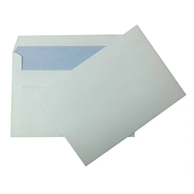 Image of C6 Self Seal White Plain Envelopes 114 x 162mm 90gsm Pack of 25