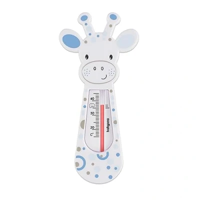 Image of Baby Safe Floating Bath Thermometer GIRAFFE (White/Blue)