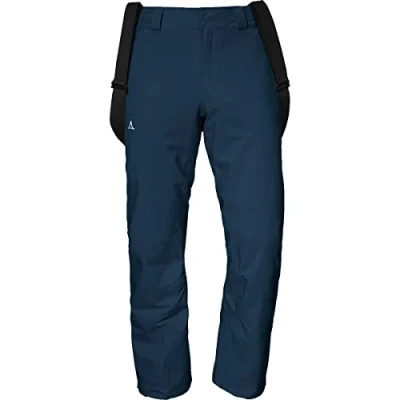 Image of Schöffel Weissach M Men&#039;s Waterproof and Windproof Ski Trousers, Warm Snow Trousers with Guard Reinforcement Against Edge Strikes, Navy Blazer, 46